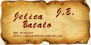 Jelica Batalo vizit kartica